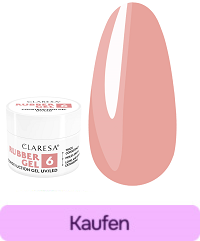 Verlängerungsgel Claresa Rubber Gel 6 beige-rosa 90 g